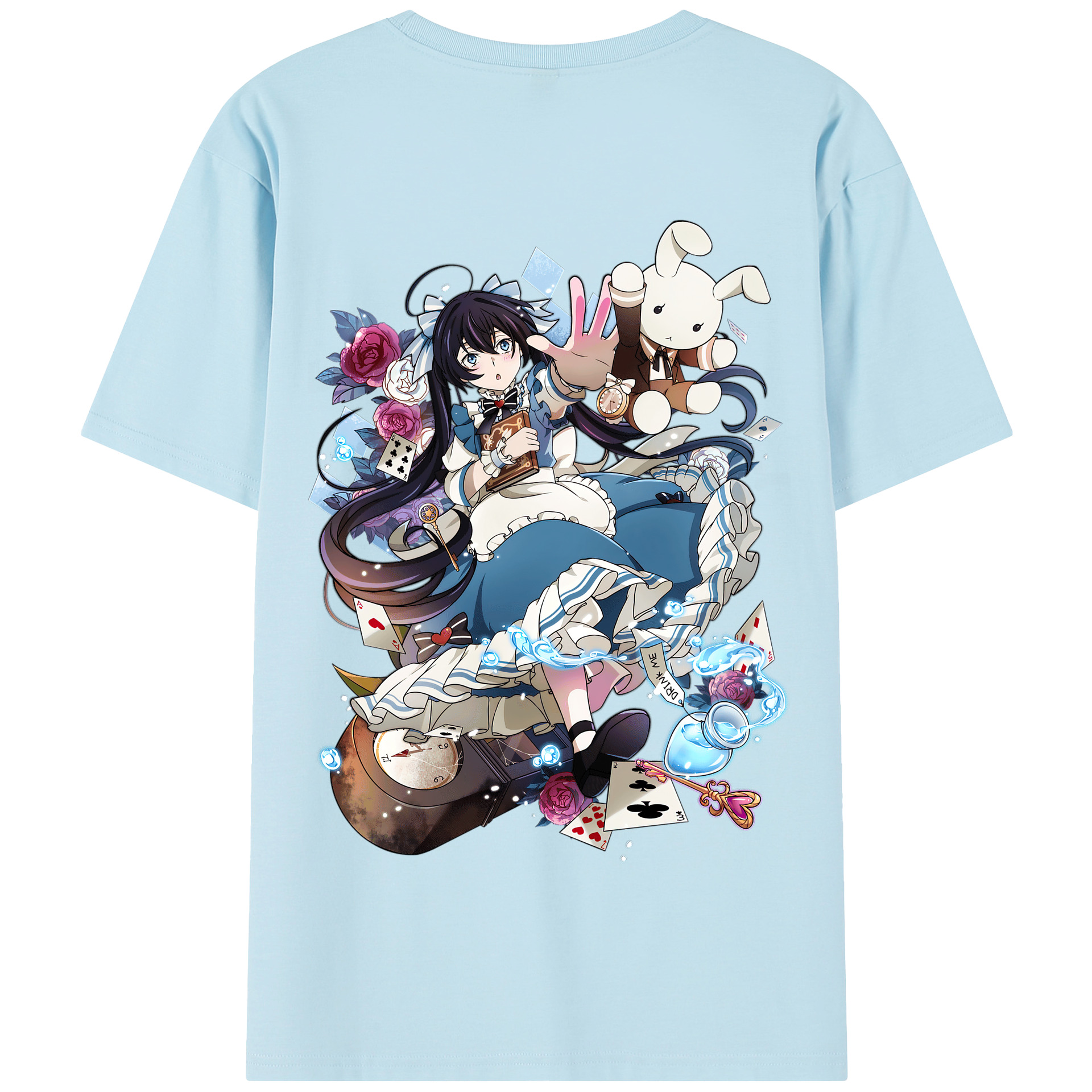 （画像用） 文豪ストレイドッグス Bungo Stray Dogs 綿100％半袖Tシャツ（背面プリント）